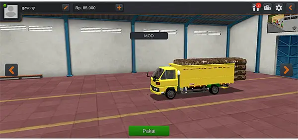 Download Mod Truck Umplung Muatan Kayu Bussid