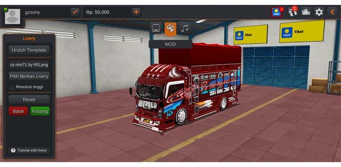 Download MOD Bussid Truck Bus Mobil dan Motor Keren