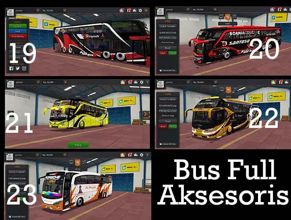 Download Mod Bus Full Aksesoris Bussid Terbaru
