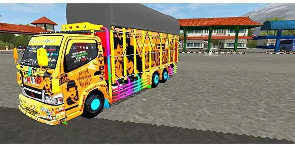download mod bussid truck canter tronton