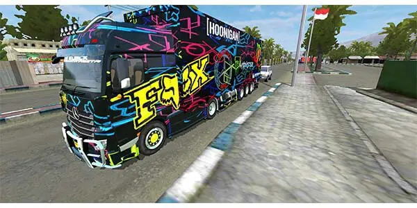 mod bussid truck actros racing