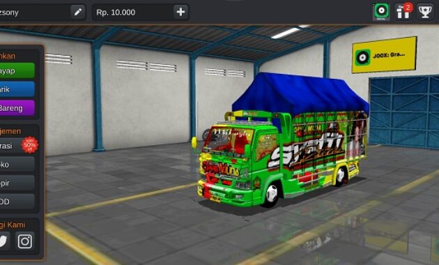 download mod bussid truck canter oppa muda