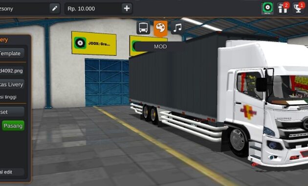 Mod Truck Actros Bussid Muatan Kayu Full Bak Keren