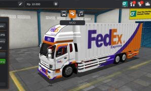 Truck Fuso Box FedEx Full Anim