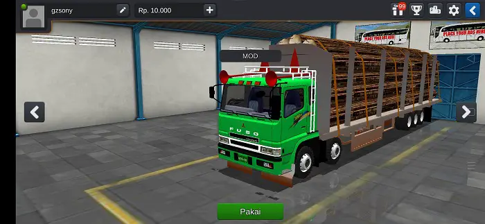 Truck Fuso Muatan Kayu Full Anim Terbaru