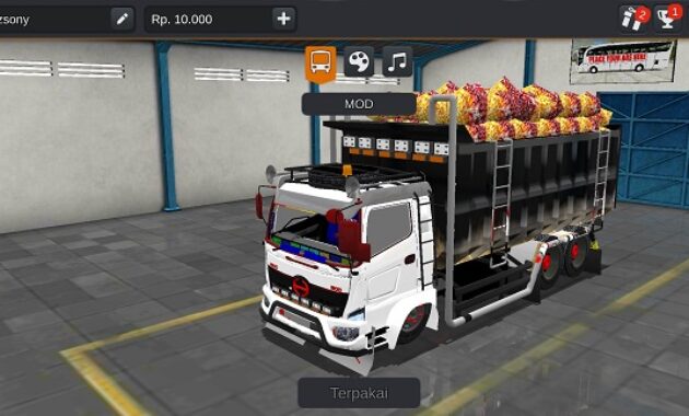 Mod Bussid Bos Cilik Truck Canter Muat Cabe Full Animasi