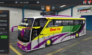 Bus Dewi Sri JB3+ SHD Mercy Full Anim