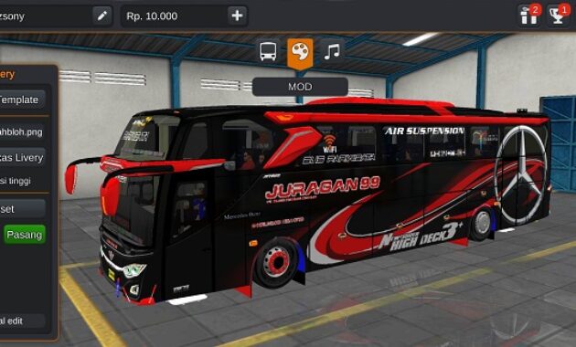 Bus Sedya Mulya JB3+ SHD Hino Full Anim