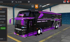 Bus Sudiro Tungga Jaya (STJ) Viola Pintu Tengah