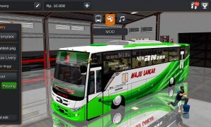 Bus Maju Lancar MAX Tentrem Full Anim + Penumpang