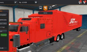 Truck Peterbilt Box Livery J&T Express Full Animasi