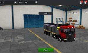 Truck Fuso Scania Dump Full Animasi
