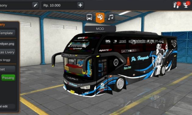 Bus PO. Haryanto Avante H8 Full Animasi