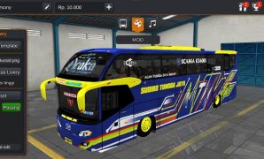 Download Mod Bussid STJ Draka + Kumpulan Bus Sudiro Tungga Jaya
