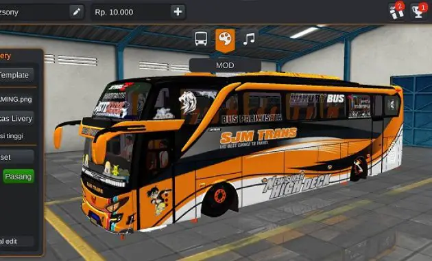 Download Mod Bussid Bus SJM Trans JB2 SHD Full Anim