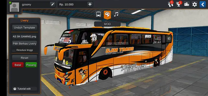 Mod Bussid Bus SJM Trans