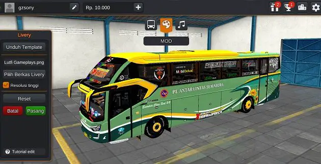 Bus ALS SR3 Ultimate XHD Velg RK RING DOP Terbaru