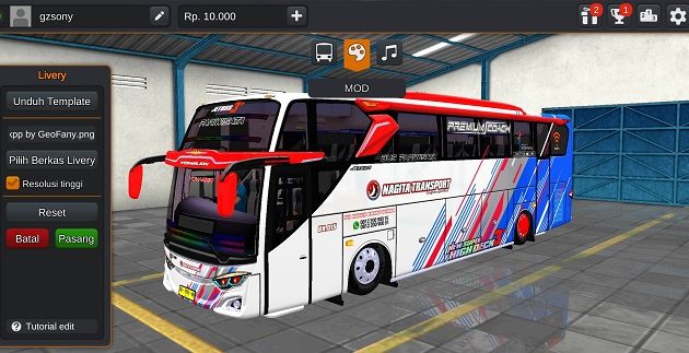 Mod Bus Nagita Transport JB3 Hino Alcoa SHD
