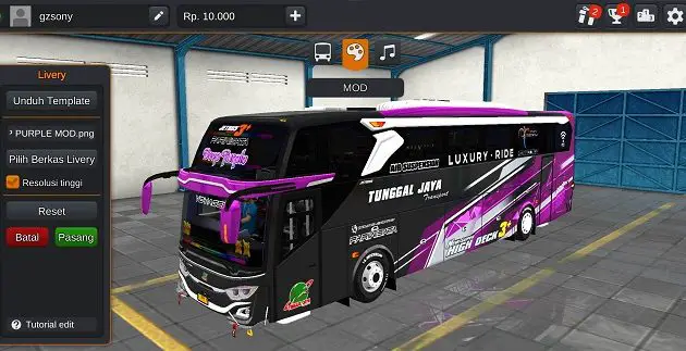 Mod Bus Tunggal Jaya Deep Purple