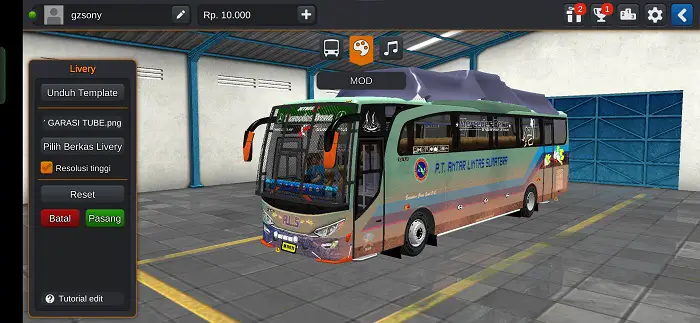 Bus ALS LEGEND JBHD Tameng Full Aksesoris