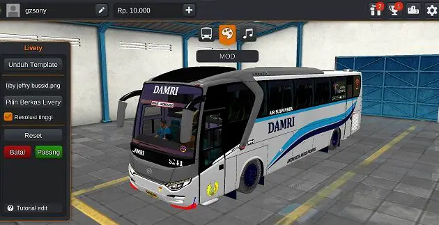 Download Mod Bus DAMRI SR1 Hino RN