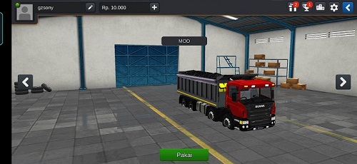 Truck Fuso Scania Dump