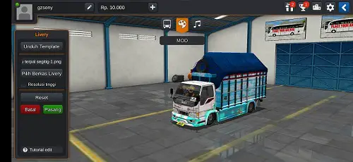 Truck Isuzu NMR Terpal Segitiga